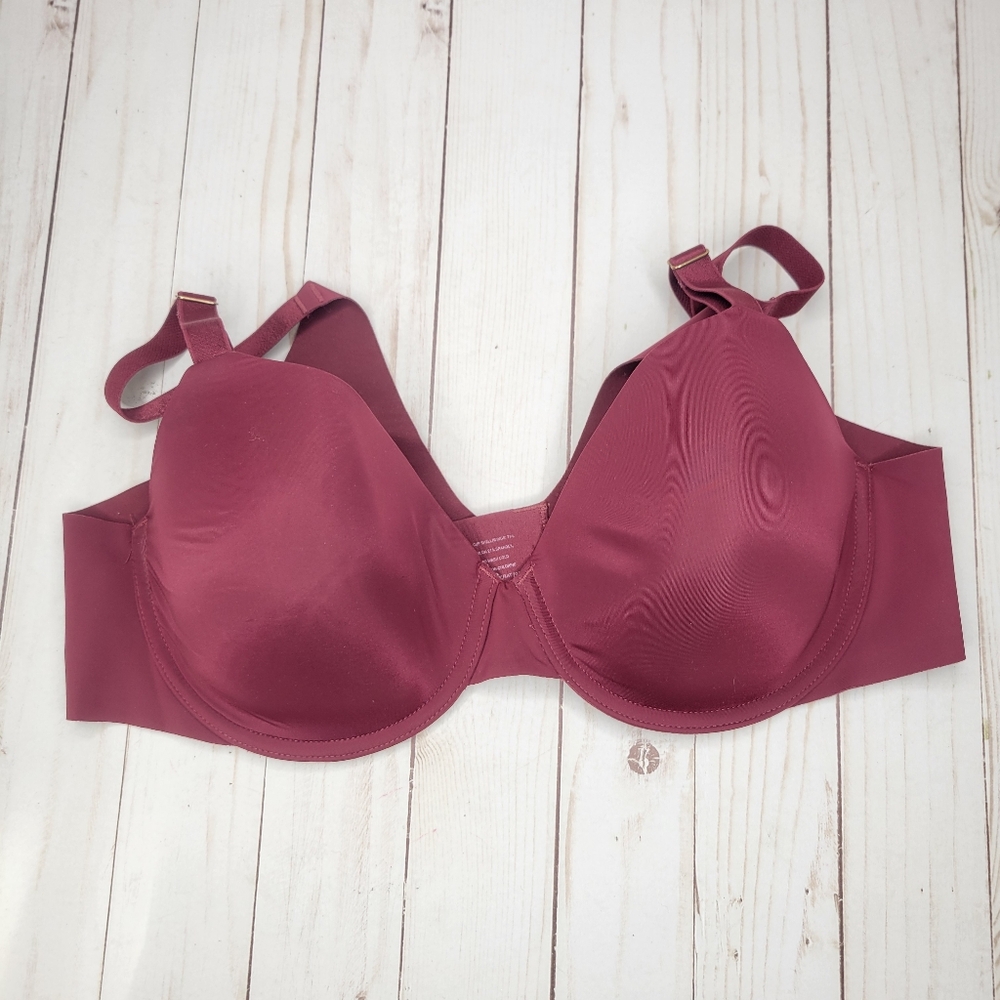 Soma Burgundy Red Underwire Smoothing Bra